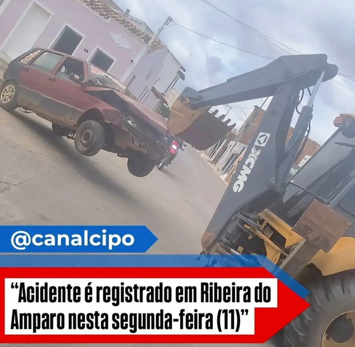 Um acidente foi registrado em Ribeira do Amparo